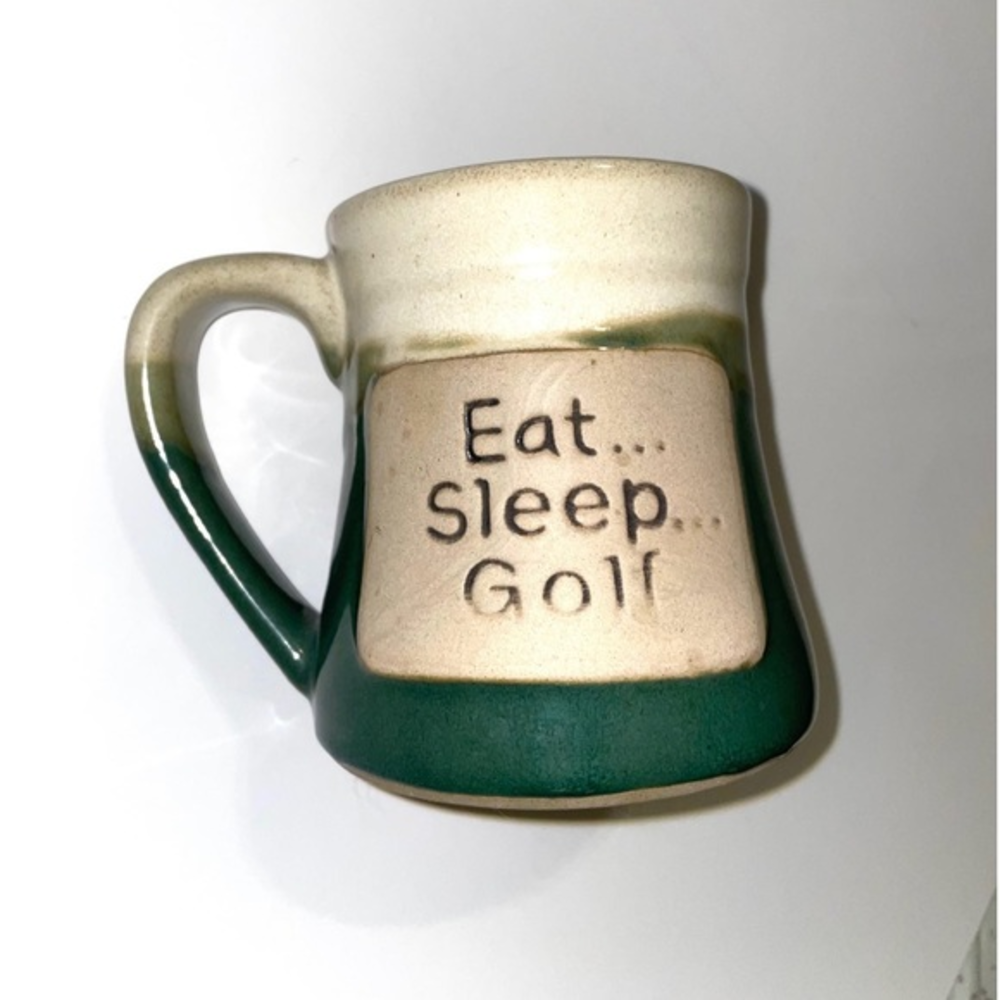 Eat Sleep Golf by Garden Ridge pottery large coffee mug‎